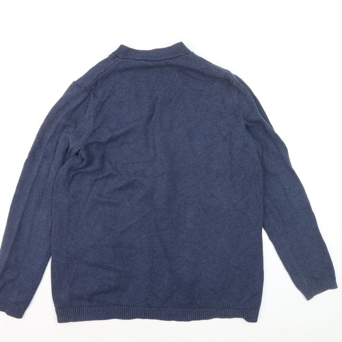 Seasalt Women’s Blue Organic Cotton V-Neck Cardigan UK 12