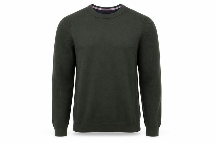 Ted Baker Men's Green Wool Blend Crew Neck Pullover Jumper M