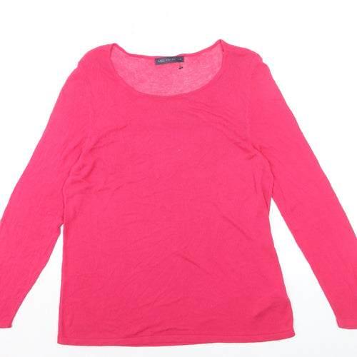 Marks and Spencer Women’s Pink Viscose Scoop Neck Long Sleeve Jumper Size 16