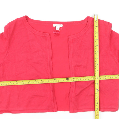 Jacques Vert Women’s Pink Petite Cardigan Medium Viscose Blend