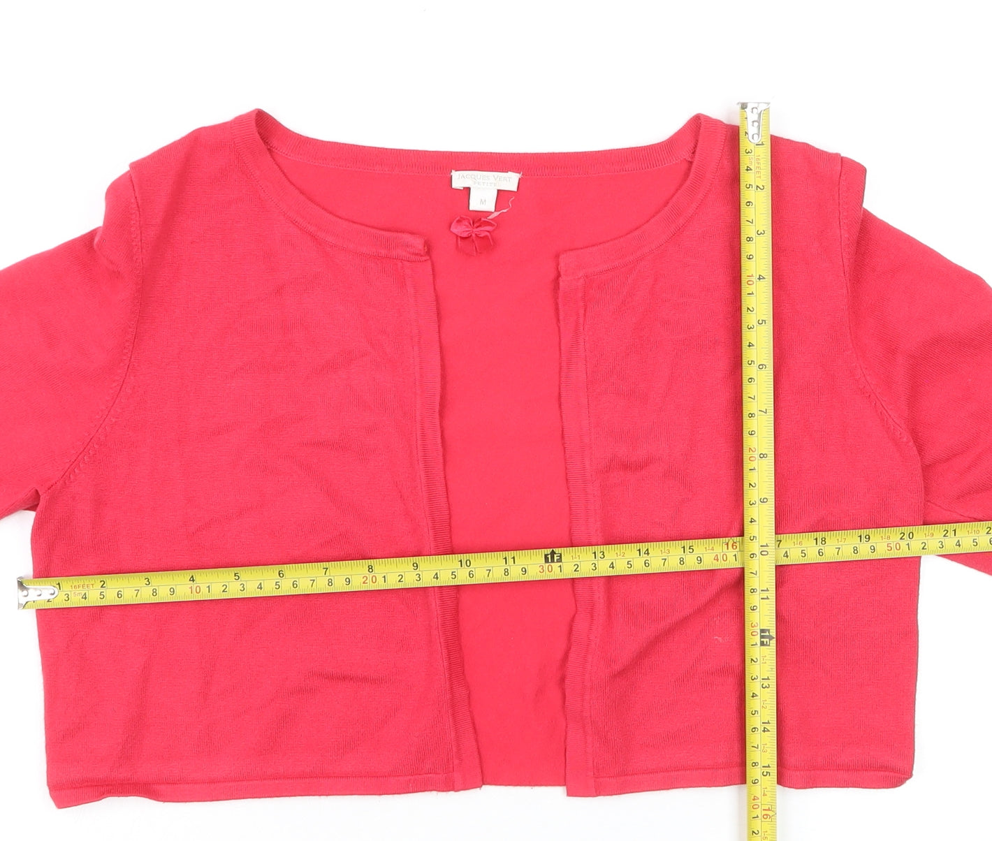 Jacques Vert Women’s Pink Petite Cardigan Medium Viscose Blend
