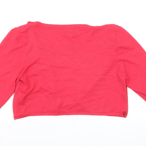 Jacques Vert Women’s Pink Petite Cardigan Medium Viscose Blend