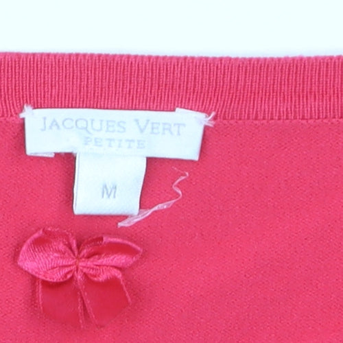 Jacques Vert Women’s Pink Petite Cardigan Medium Viscose Blend