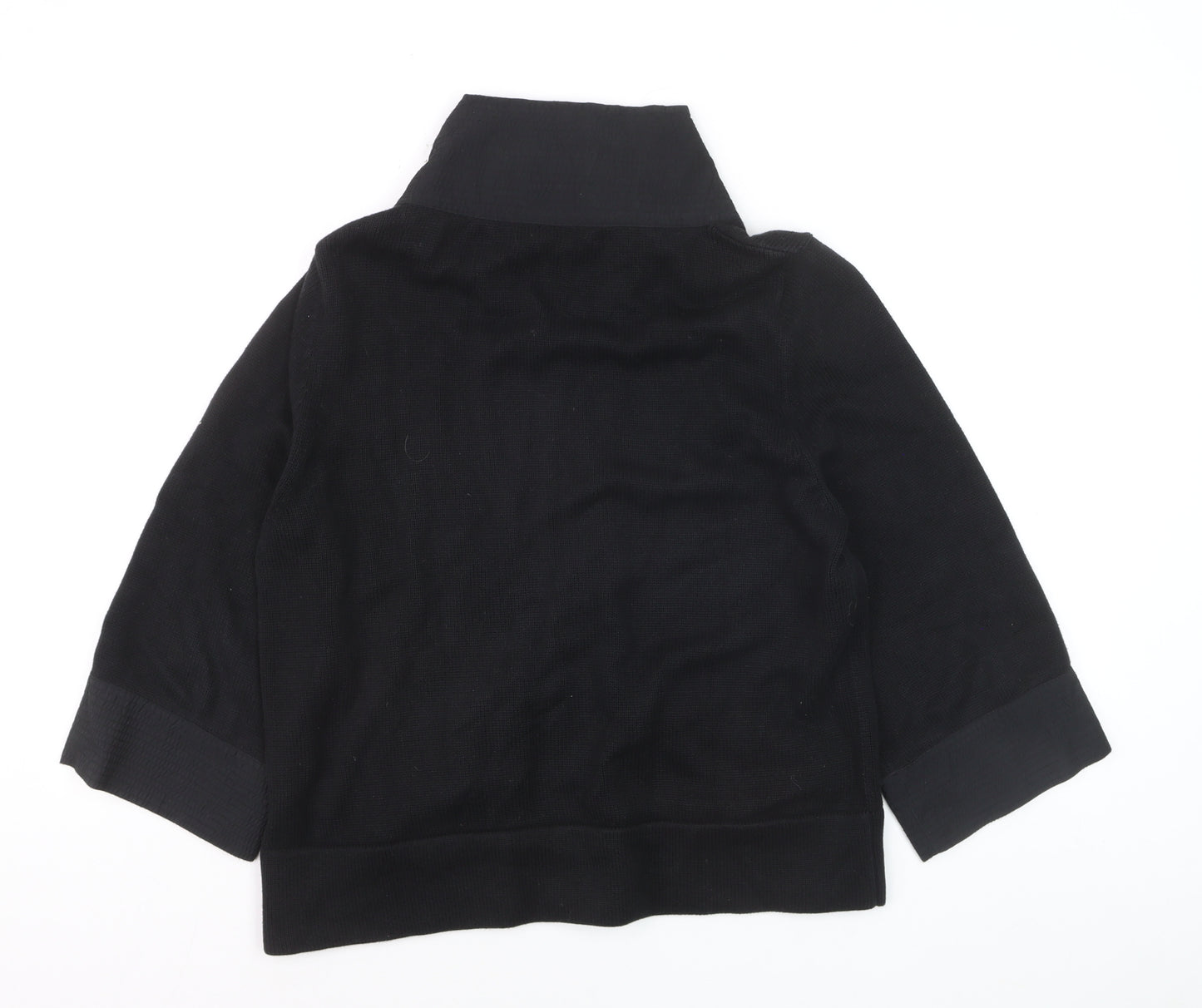 Betty Barclay Women Black Size 16 Full Zip Hoodie Jacket