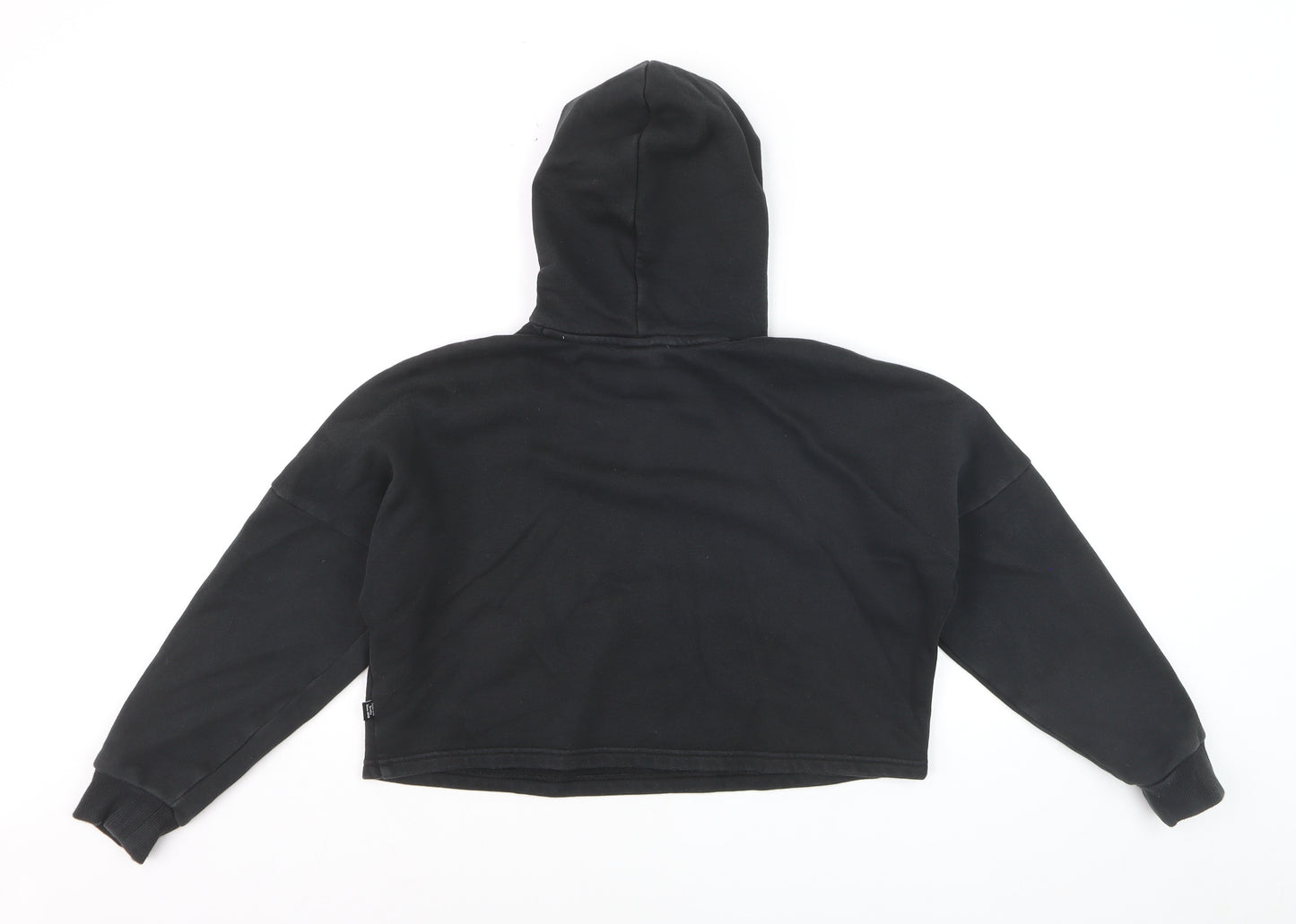 Puma Girls Black Hoodie 11-12 Years Logo Pullover Sweatshirt