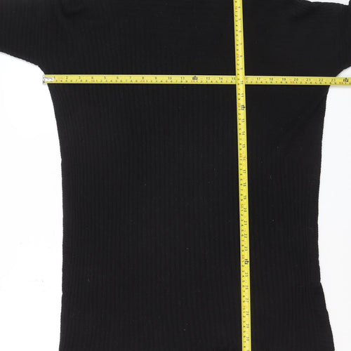 River Island Women’s Black Size 10 Bodycon Knit Dress