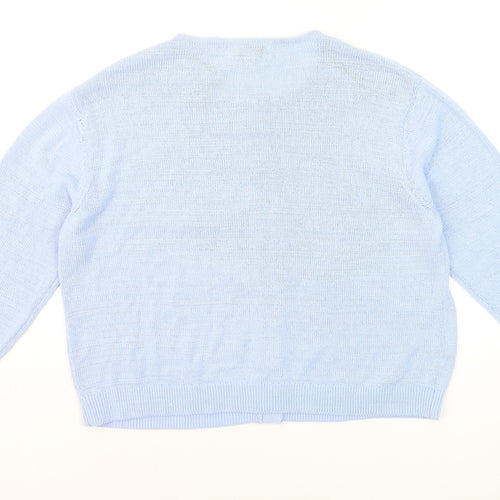 Marks and Spencer Women’s Blue Cotton Blend Cardigan M