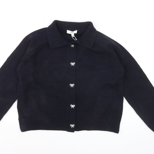 Marks and Spencer Women’s Black Collared Knit Cardigan Size L