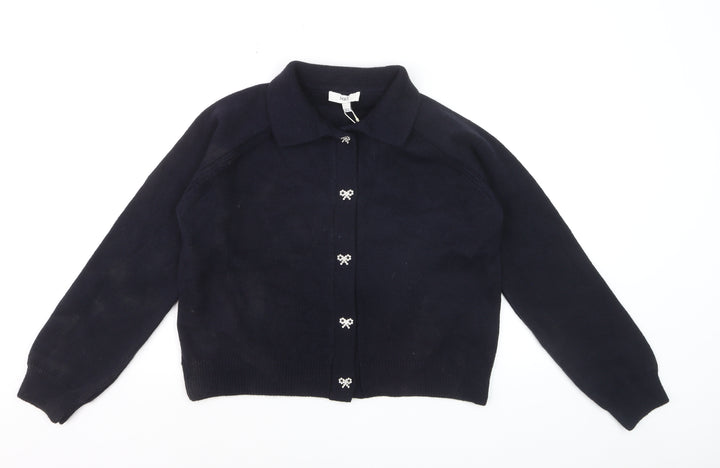 Marks and Spencer Women’s Black Collared Knit Cardigan Size L