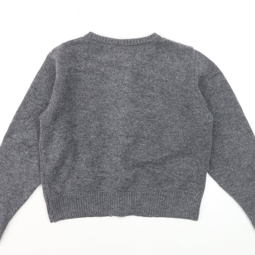 Marks and Spencer Women’s Grey Button Cardigan Knit Jumper Size M