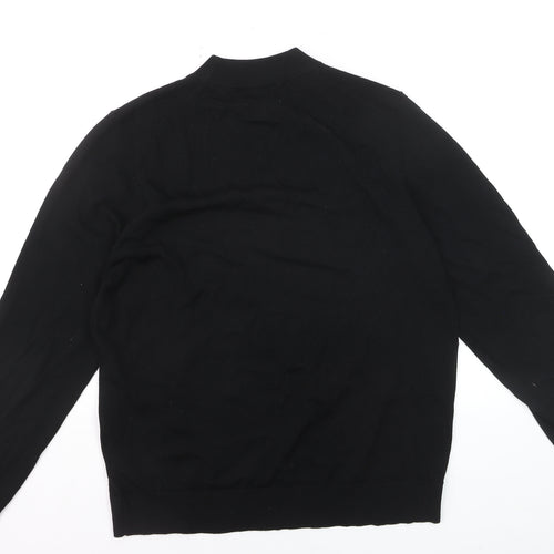 Marks and Spencer Men’s Black Merino Wool L Crew Neck Jumper