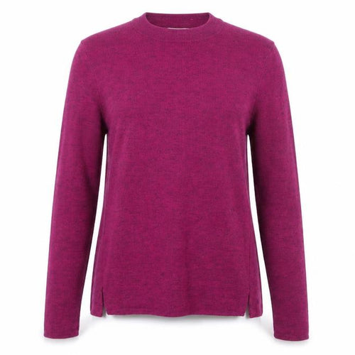 Whistles Women's Purple Cotton Blend Crew Neck Jumper Size 10