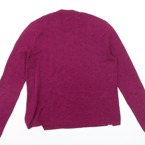 Whistles Women's Purple Cotton Blend Crew Neck Jumper Size 10