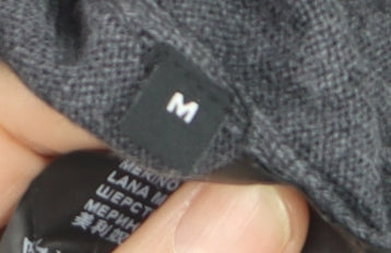 The Kooples Men's Grey Wool V-Neck Jumper Size M Classic Knit