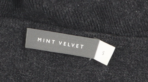 Mint Velvet Women's Grey Star Wool Cashmere Jumper Size S