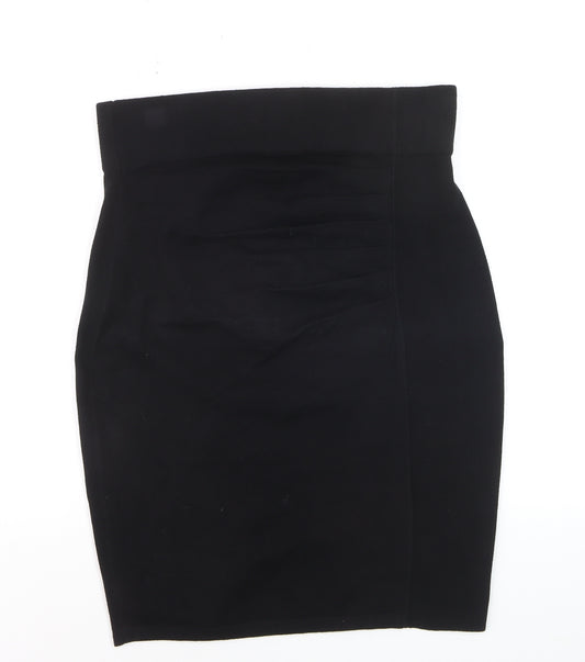 Phase Eight Women Black Size 14 Pencil Stretch Knee Skirt