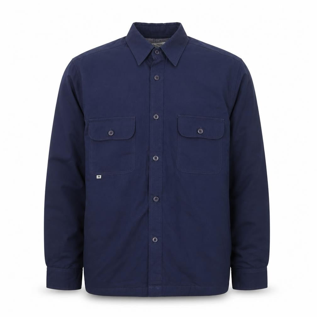 Ocean Coast Men's Blue Cotton Button-Up Long Sleeve Shirt Size M