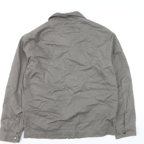 Maine New England Men’s Grey Cotton Twill Full Zip Jacket M
