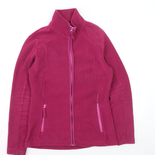 Mountain Warehouse Women’s Pink Fleece Full Zip Hoodie UK 8