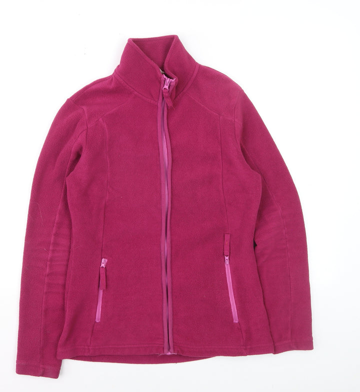 Mountain Warehouse Women’s Pink Fleece Full Zip Hoodie UK 8