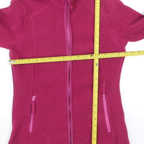 Mountain Warehouse Women’s Pink Fleece Full Zip Hoodie UK 8