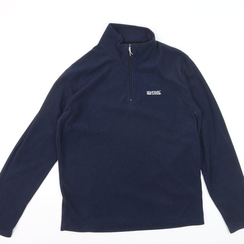 Regatta Men’s Blue Fleece 1/2 Zip Pullover Sweatshirt M