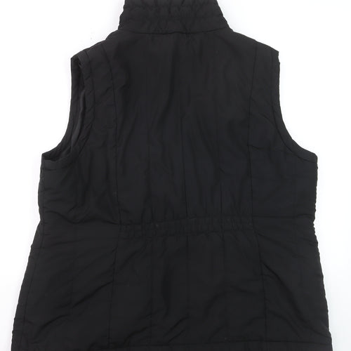 BHS Womens Black Size 22 Lined Puffer Bodywarmer Vest