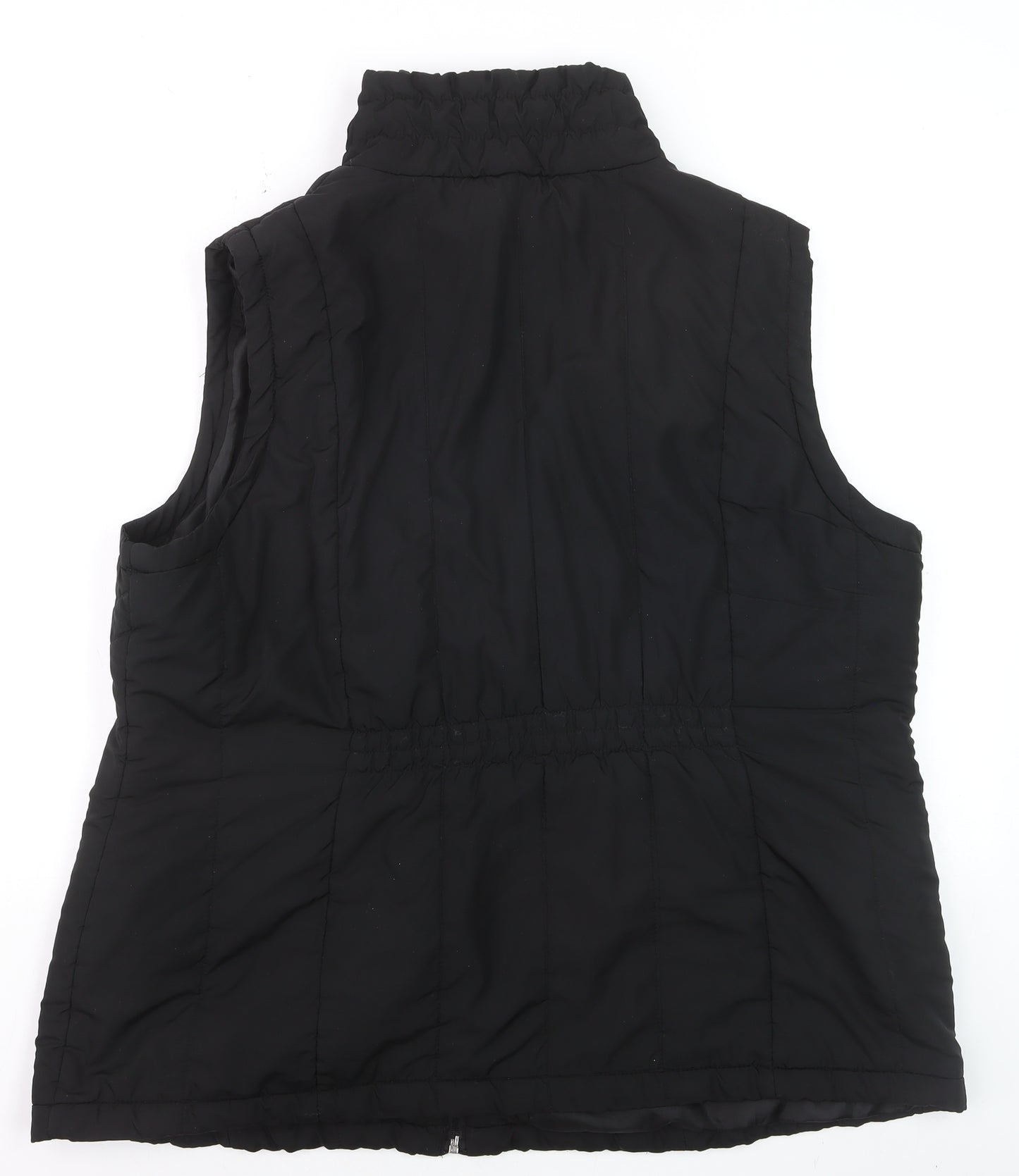 BHS Womens Black Size 22 Lined Puffer Bodywarmer Vest