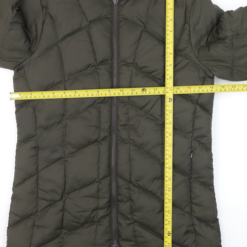 WindRiver Women’s Green Puffer Jacket Small Petite Down Insulated