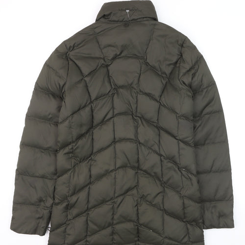 WindRiver Women’s Green Puffer Jacket Small Petite Down Insulated