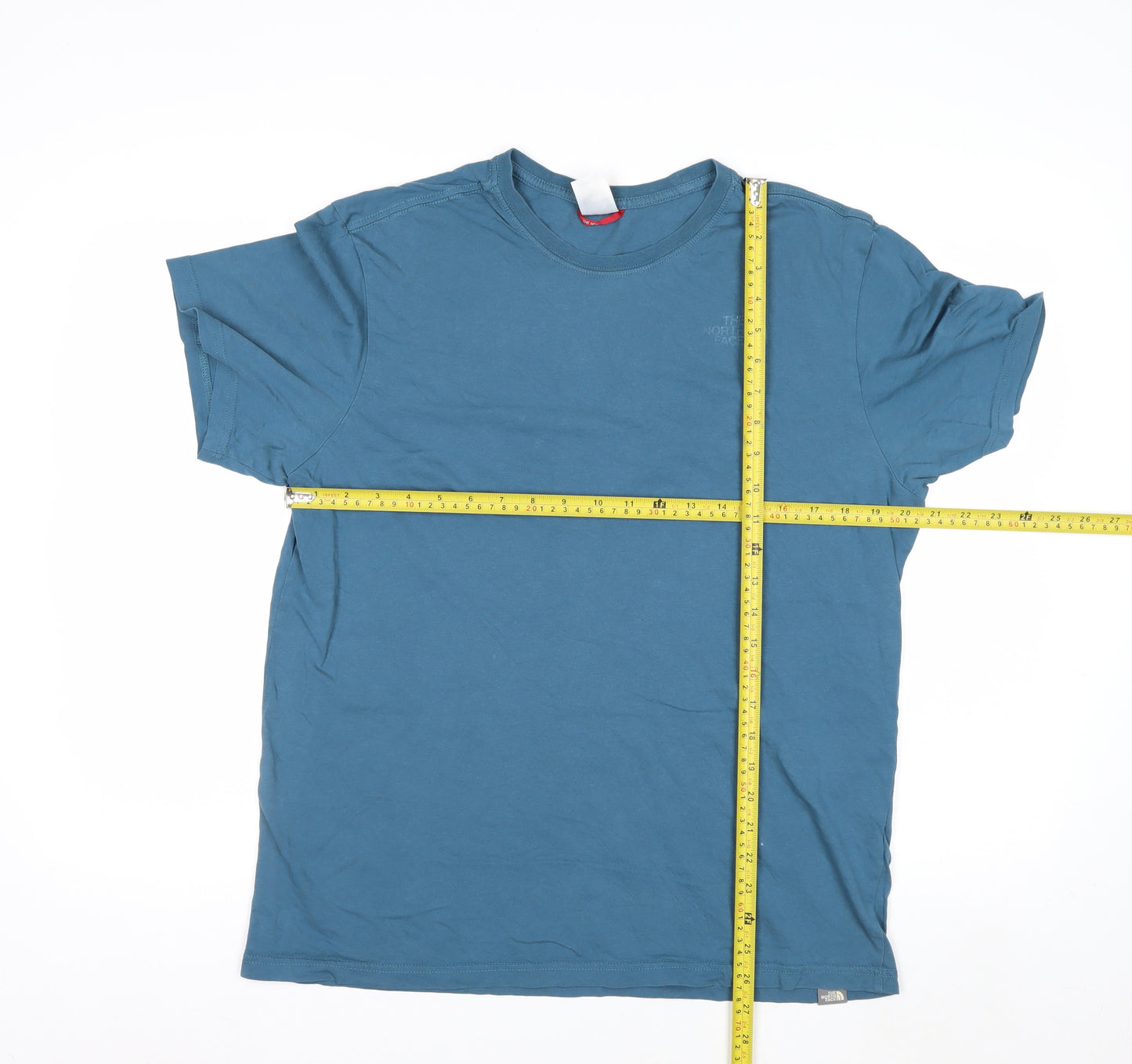 The North Face Men's Blue Cotton Short Sleeve Outdoor T-Shirt Size L