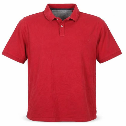 Modern Essentials Men's Red Pure Cotton Piqué Polo Shirt XXXL Regular Fit