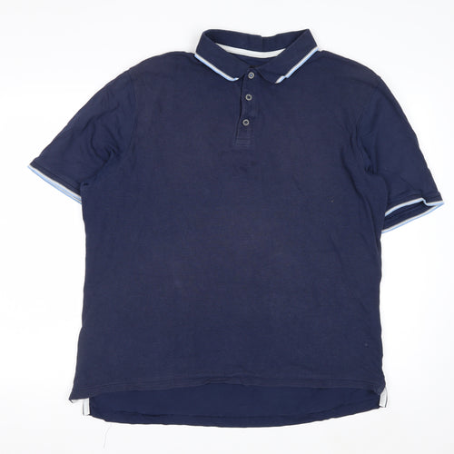 Blue Harbour Men's Blue XL Regular Fit Polo Shirt