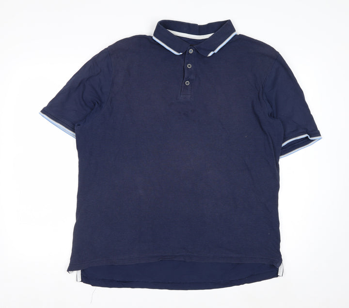 Blue Harbour Men's Blue XL Regular Fit Polo Shirt