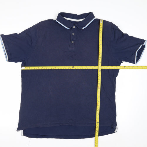 Blue Harbour Men's Blue XL Regular Fit Polo Shirt