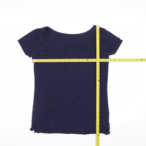 Next Women’s Blue Cotton Stretch Basic T-Shirt Size 12