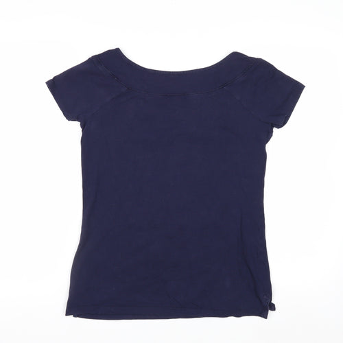 Next Women’s Blue Cotton Stretch Basic T-Shirt Size 12
