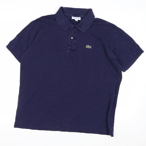 Lacoste Men’s Blue Classic Fit Cotton Polo Shirt XL