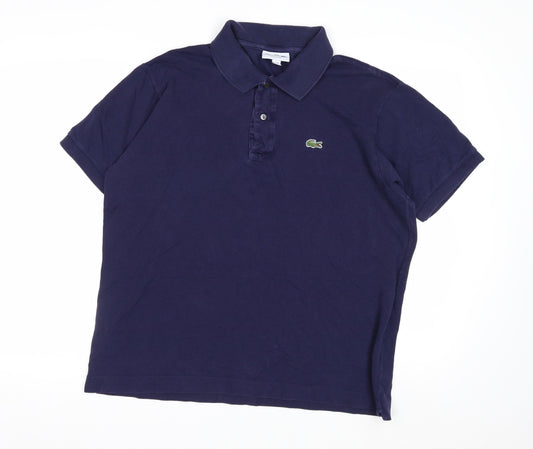 Lacoste Men’s Blue Classic Fit Cotton Polo Shirt XL
