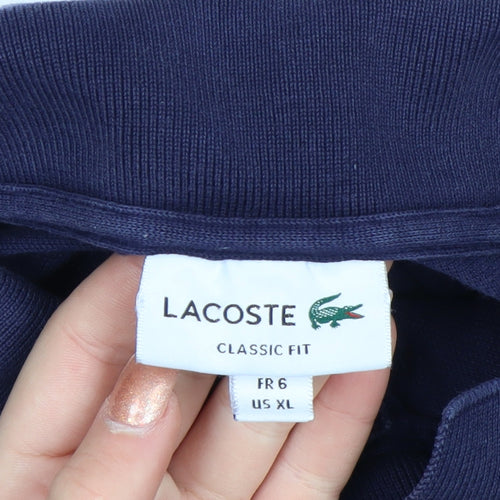 Lacoste Men’s Blue Classic Fit Cotton Polo Shirt XL