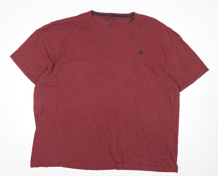 Raging Bull Men's 5XL Red Organic Cotton Crew Neck T-Shirt