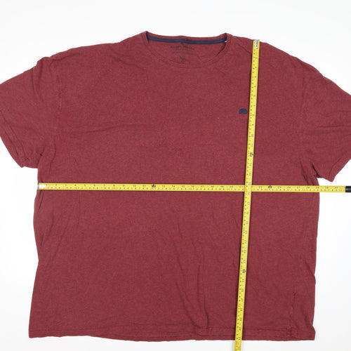 Raging Bull Men's 5XL Red Organic Cotton Crew Neck T-Shirt
