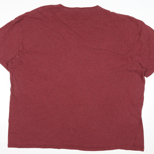 Raging Bull Men's 5XL Red Organic Cotton Crew Neck T-Shirt
