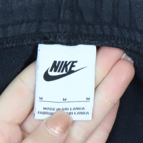 Nike Men's Black Jogger Sweatpants Size M Cotton Fleece