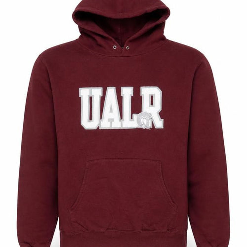 Champion Men's Red Pullover Hoodie S UALR Logo Sportswear