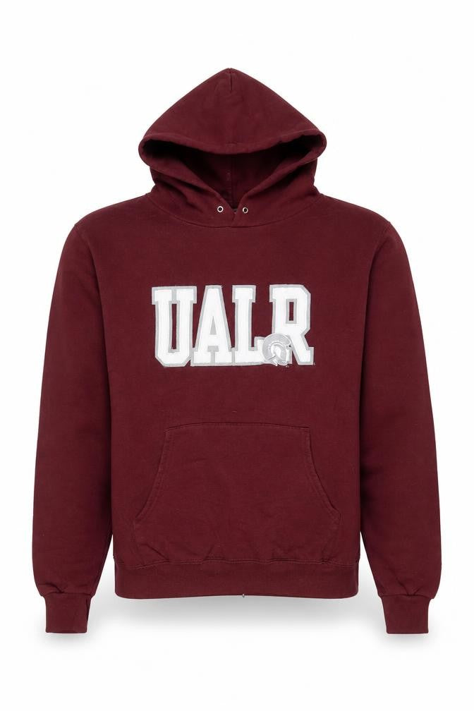 Champion Men's Red Pullover Hoodie S UALR Logo Sportswear