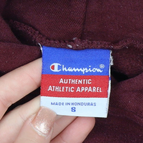 Champion Men's Red Pullover Hoodie S UALR Logo Sportswear