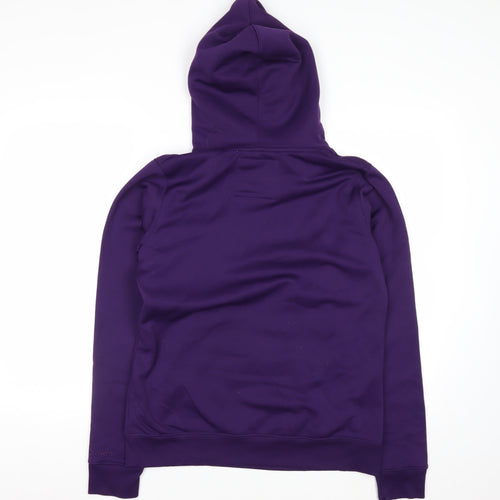 Under Armour Women Purple Medium Pullover Hoodie UA Storm Logo Sweatshirt