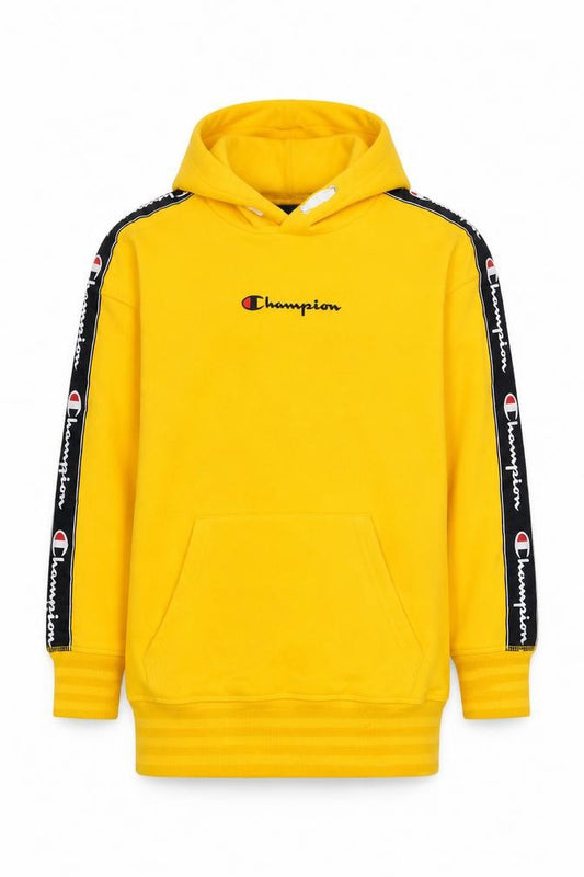 Champion Boys Yellow Pullover Hoodie 11-12 Years Cotton Blend Logo