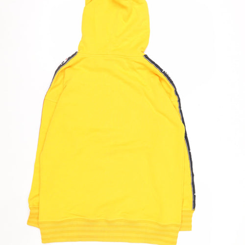Champion Boys Yellow Pullover Hoodie 11-12 Years Cotton Blend Logo